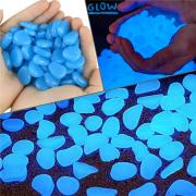 Glowing Rocks, Garden Pebbles, 480PCS Glow in The Dark Rocks for Outdoor Decor, Garden Lawn, Aquarium, Walkway, Driveway, Luminous Pebbles Powered by Light or Solar-Recharge Repeatedly